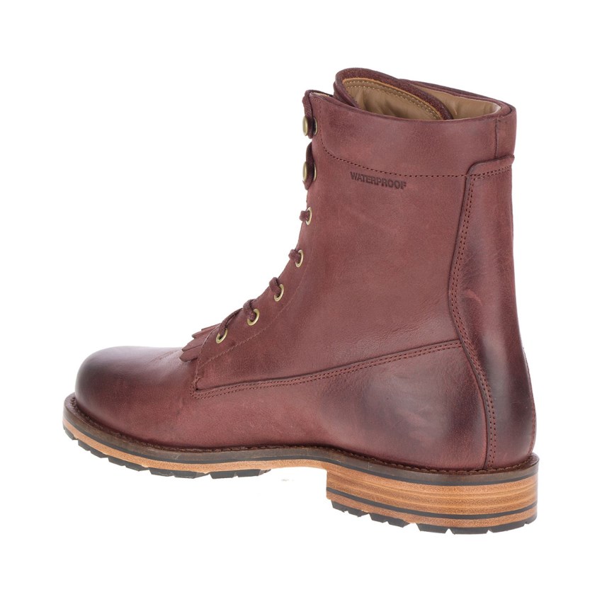 Bottes Merrell Wayfarer Lace Leather Marron Homme | P.Q.MAWS